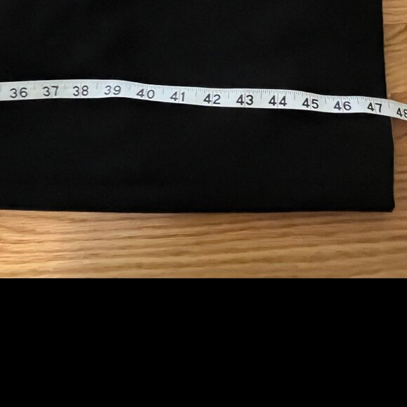 Vintage EATON RONTEX Womens 10 - 12 Black Pure Virgin Wool Midi DRESS COAT - Picture 8 of 14